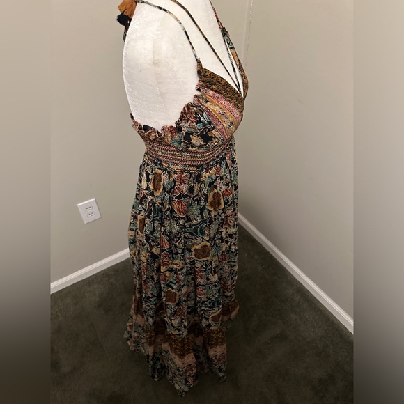 Free People Real Love Floral Maxi Dress Size XS Twilight Combo - Picture 7 of 11